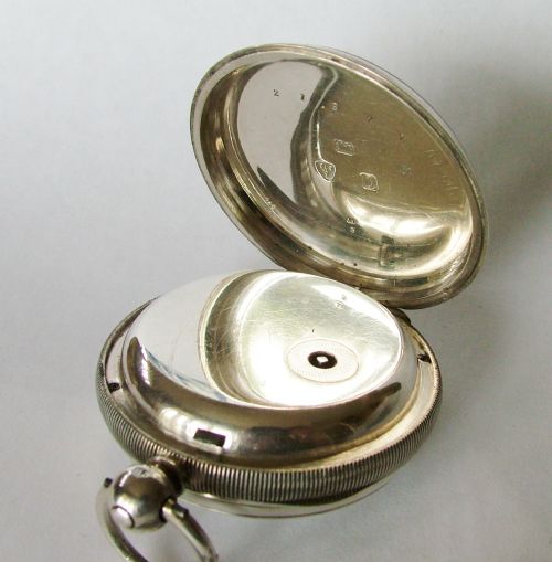 fig 3. Silver Drinkwater Coventry fusee pocket watch 1897