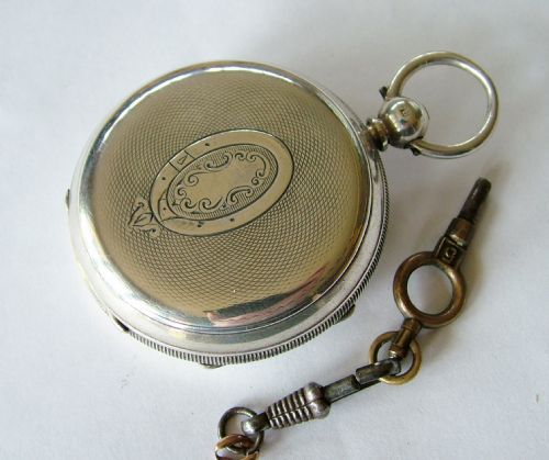 fig 4. Silver Drinkwater Coventry fusee pocket watch 1897