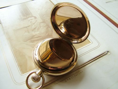 fig 1. 1920s Thomas Russell full hunter pocket watch