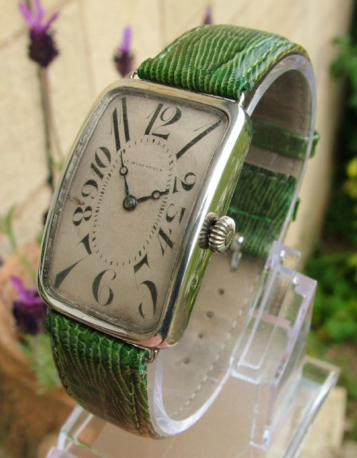Gents Silver Art Deco Stauffer Andreas Huber Watch