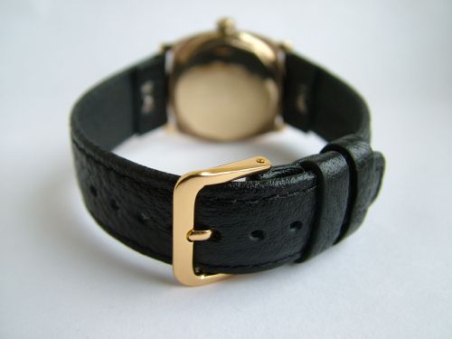 fig 2. A 1930s J W Benson gold wrist watch