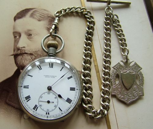 An Antique Sandringham Pocket Watch and Chain
