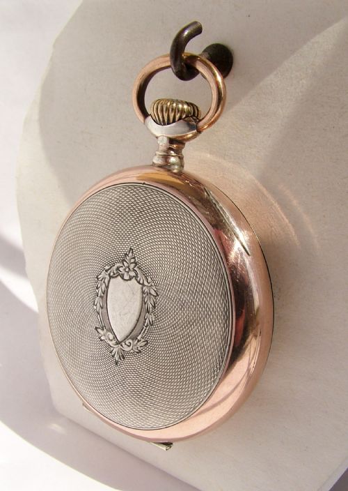 fig 1. An antique galonne cased pocket watch, circa 1910s.