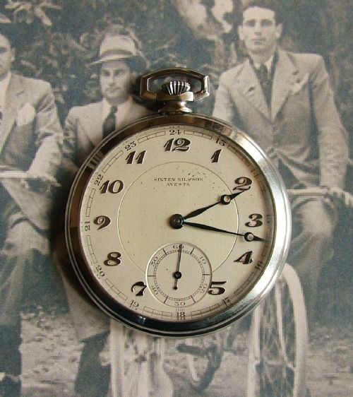 A 1930s G Thommen Revue Pocket Watch