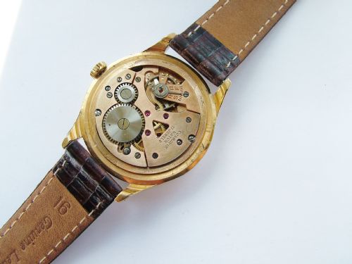 fig 2. A gents 1950s Cornavin triple date wrist watch