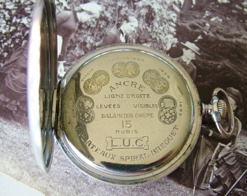 fig 1. An antique galonne cased Chopard pocket watch