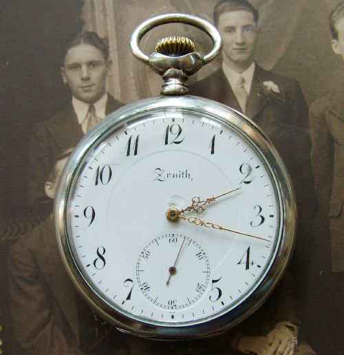 An Antique Silver Zenith Pocket Watch