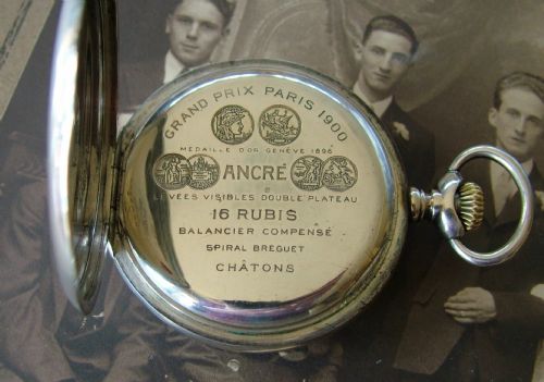 fig 1. An antique silver Zenith pocket watch