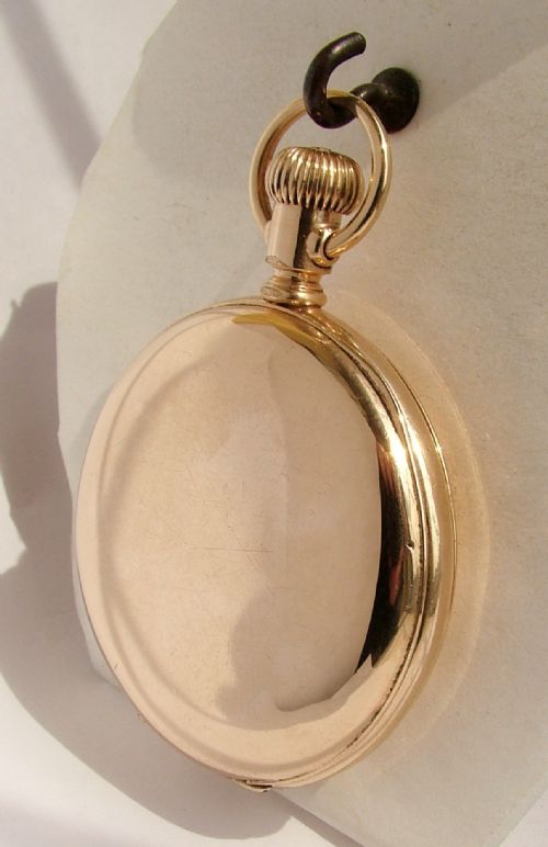 fig 1. Antique 1892 Waltham Regina gold filled full hunter pocket watch