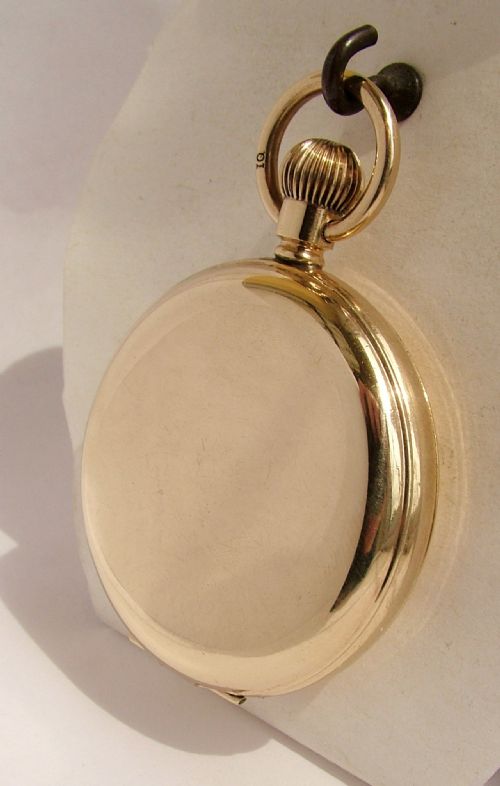 fig 1. An early 20th Century Thomas Russell & Son full hunter pocket watch.