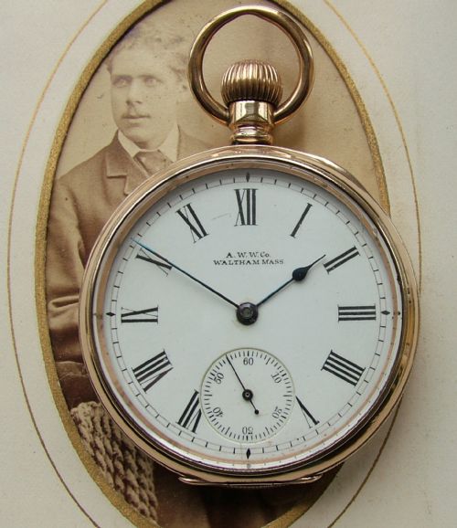Antique 1902 Waltham Traveler Pocket Watch