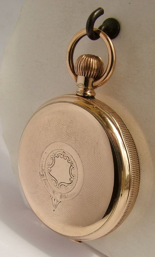 fig 1. Antique 1902 Waltham Traveler pocket watch