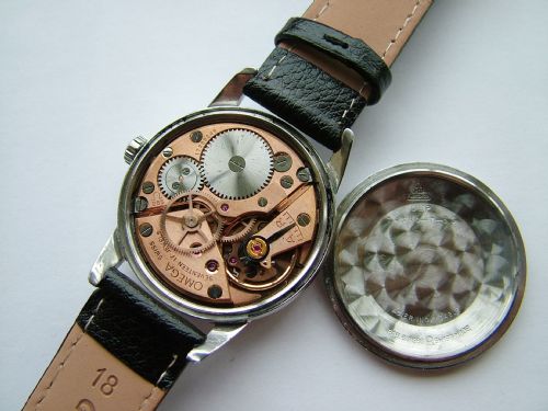 fig 2. A gents Omega Seamaster wrist watch, 1960