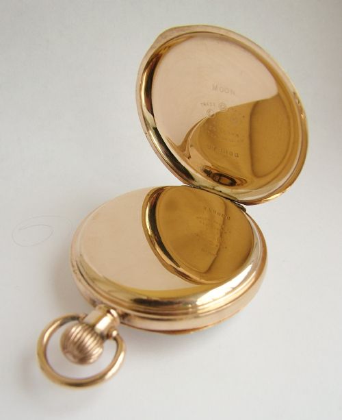 fig 2. A 1930s gold filled J W Benson pocket watch.