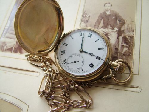 A 1930s Cortebert Full Hunter Pocket Watch