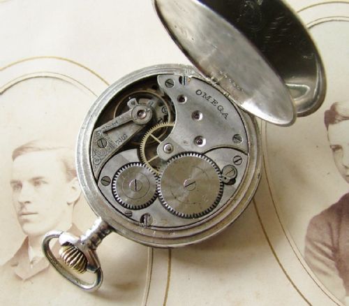 fig 1. An Omega pocket watch with niello case