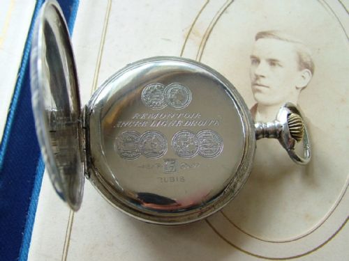 fig 2. An Omega pocket watch with niello case