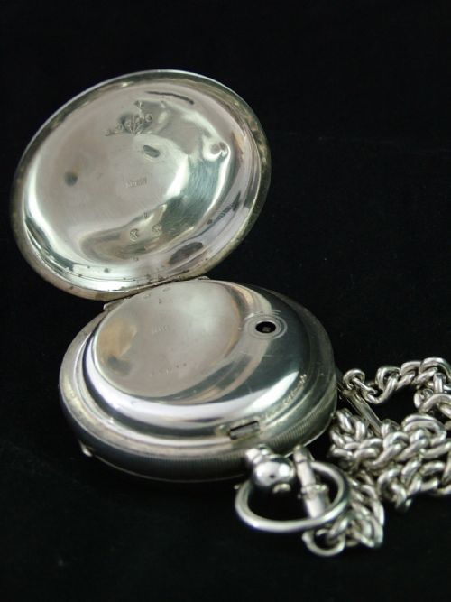 fig 1. A late Victorian Swiss pocket watch and chain