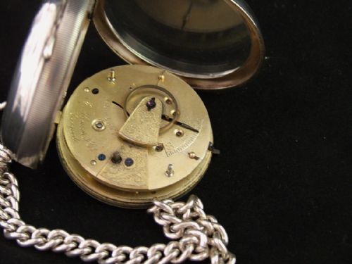fig 2. A late Victorian Swiss pocket watch and chain