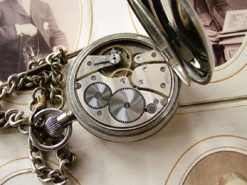 fig 1. Vintage 1920s Limit stem winding pocket watch