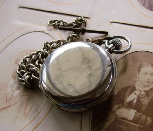 fig 2. Vintage 1920s Limit stem winding pocket watch