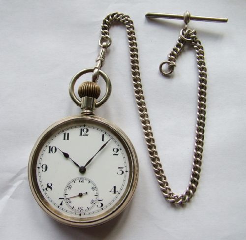 fig 1. 1920s Limit pocket watch and chain