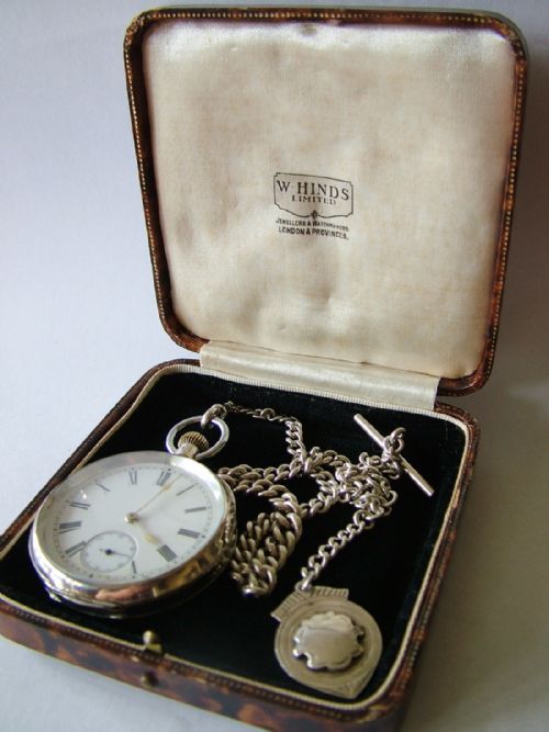 fig 1. Antique Labrador (Omega) pocket watch