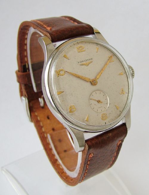 fig 1. A gents 1955 Longines wrist watch