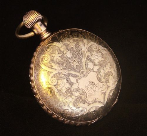 Antique Waltham Sterling Full Hunter Pocket Watch