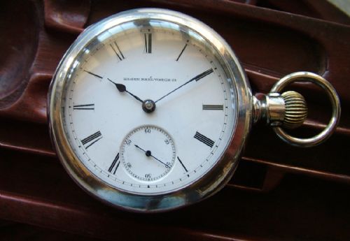 fig 1. Antique G M Wheeler grade pocket watch from Elgin