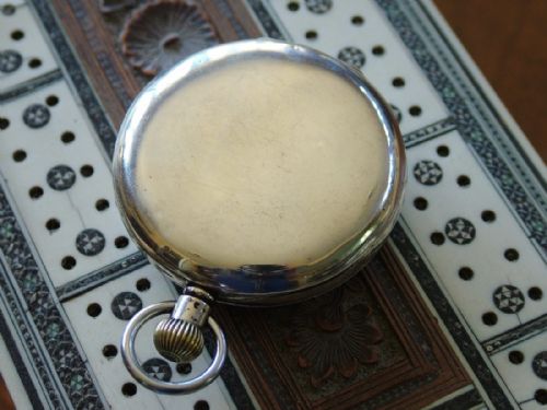 fig 2. 1930s silver Minerva half hunter pocket watch