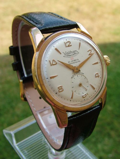 fig 1. A gents 1950s Waltham wrist watch