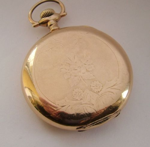 fig 1. A vintage 1919 Elgin full hunter pocket watch