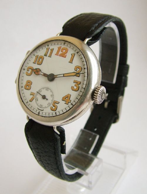 A Gents Ww1 Silver Marvin Trench Watch
