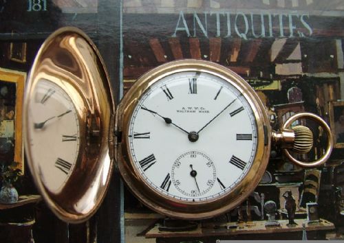 An Antique Waltham Full Hunter Pocket Watch