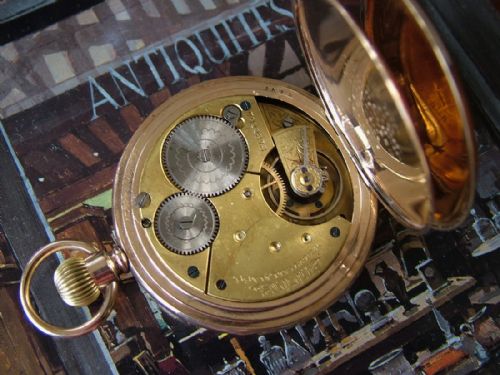 fig 1. An antique Waltham full hunter pocket watch