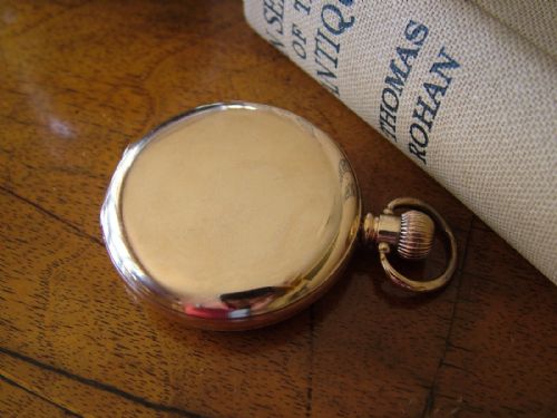 fig 1. Antique Waltham Traveler full hunter pocket watch