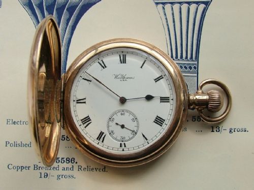 An Antique Waltham Bond Street Full Hunter Pocket Watch