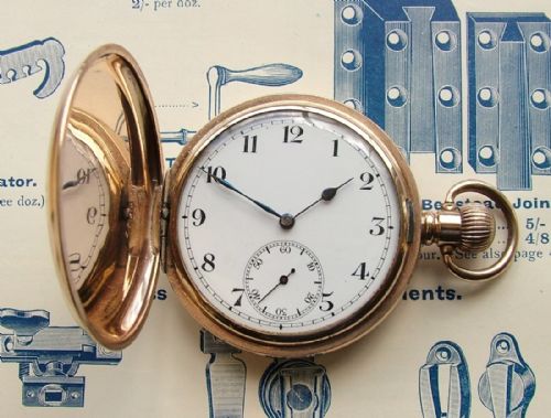 1920s Swiss Full Hunter Pocket Watch