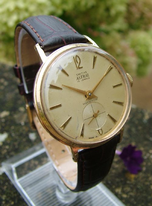 fig 1. 1950s Smiths Astral gents watch, Made in England