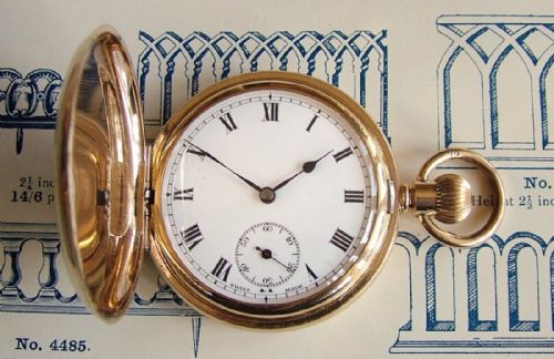 Vintage 1920s Swiss Full Hunter Pocket Watch
