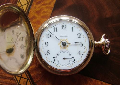 Antique P S Bartlett Waltham Hunter Pocket Watch