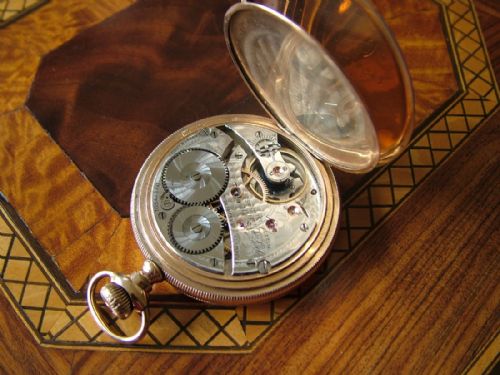 fig 2. Antique P S Bartlett Waltham hunter pocket watch