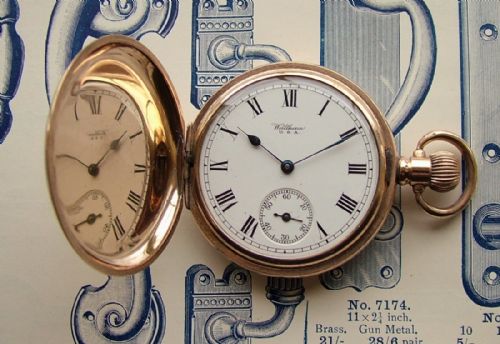 An Antique Waltham Full Hunter Pocket Watch