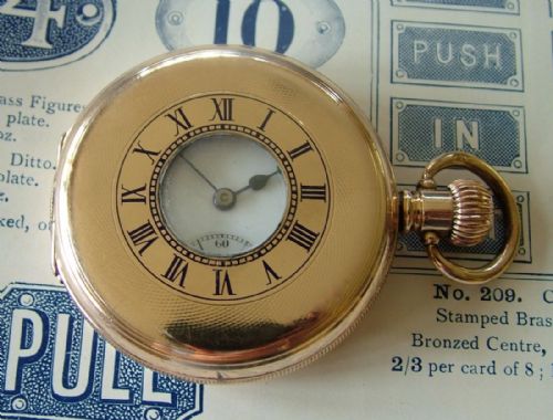 An Antique English 3/4 Plate Hunter Pocket Watch