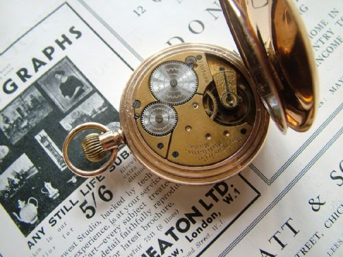 fig 1. An antique Waltham full hunter pocket watch