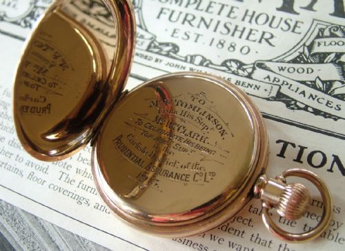 fig 1. An antique Waltham full hunter pocket watch