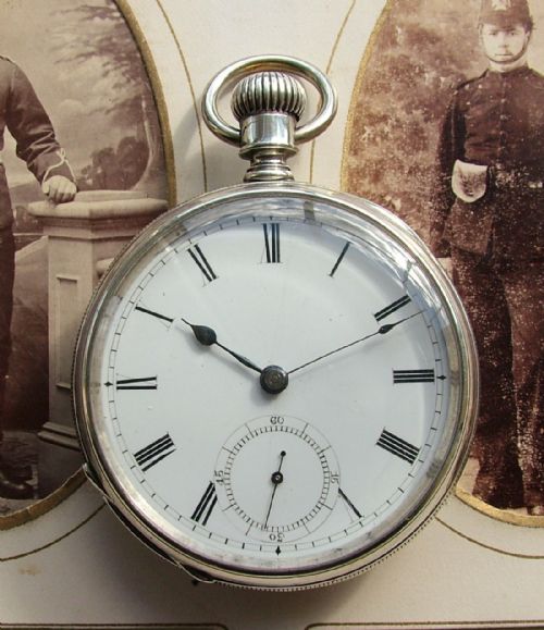 Antique 1879 Silver Waltham Sterling Pocket Watch.