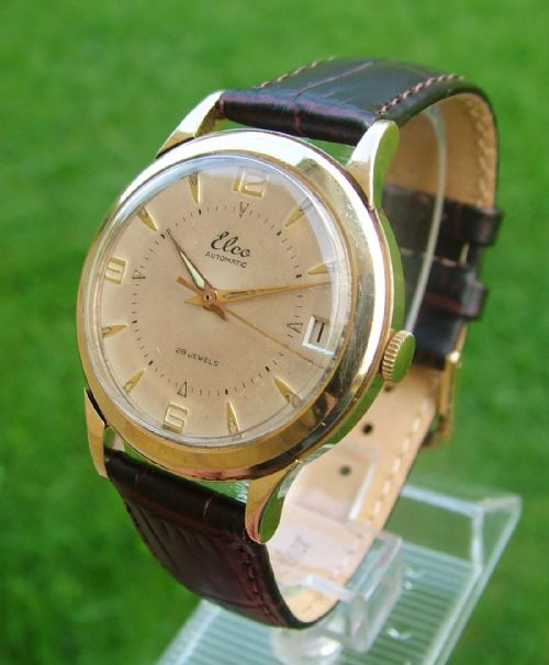 A Late 1950s Elco 9 Carat Gold Wrist Watch