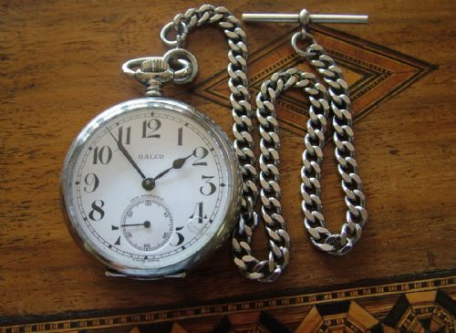 A 1940s Balco Pocket Watch with Chain